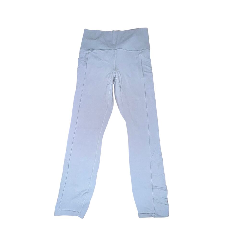 Athleta Salutation Stash Pocket II Cinch 7/8 Tight Women's Size S Light Blue